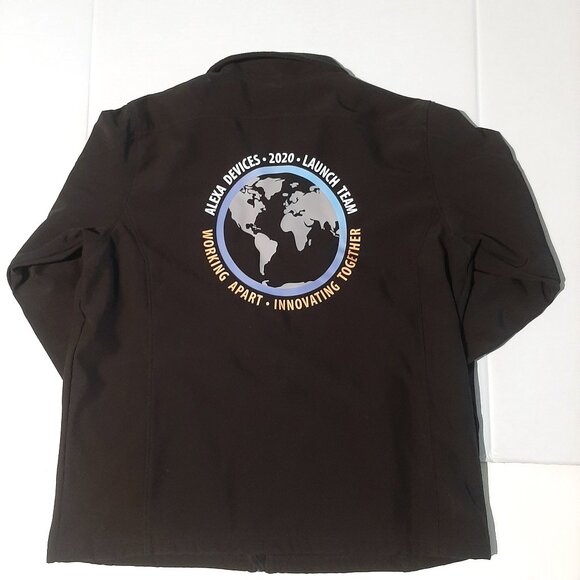 Amazon zip up jacket black Fossa mens size XL 2020 Alexa devices launch team - Picture 4 of 9
